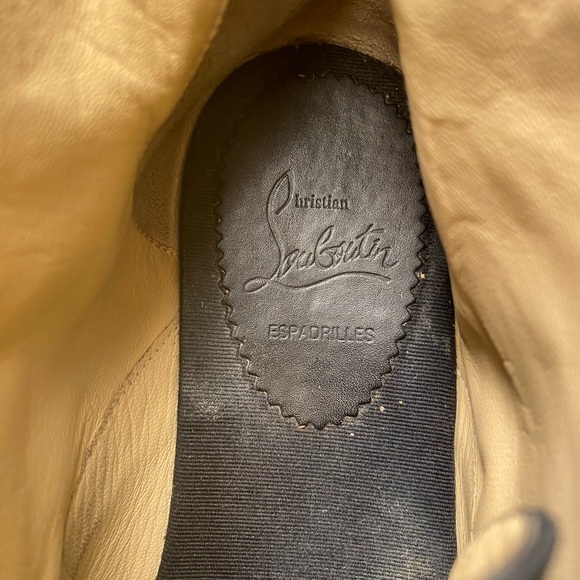 Christian Louboutin cadaques chukka ankle boots espadrille black 40 - Picture 6 of 8